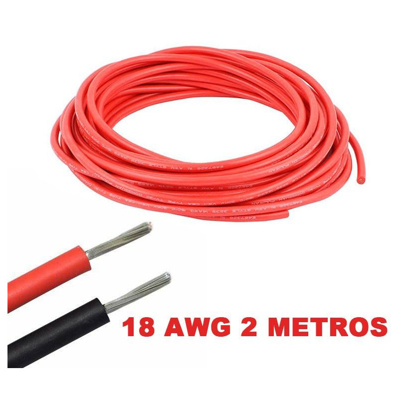 18 AWG flexibilný silikónový elektrický kábel (červený)