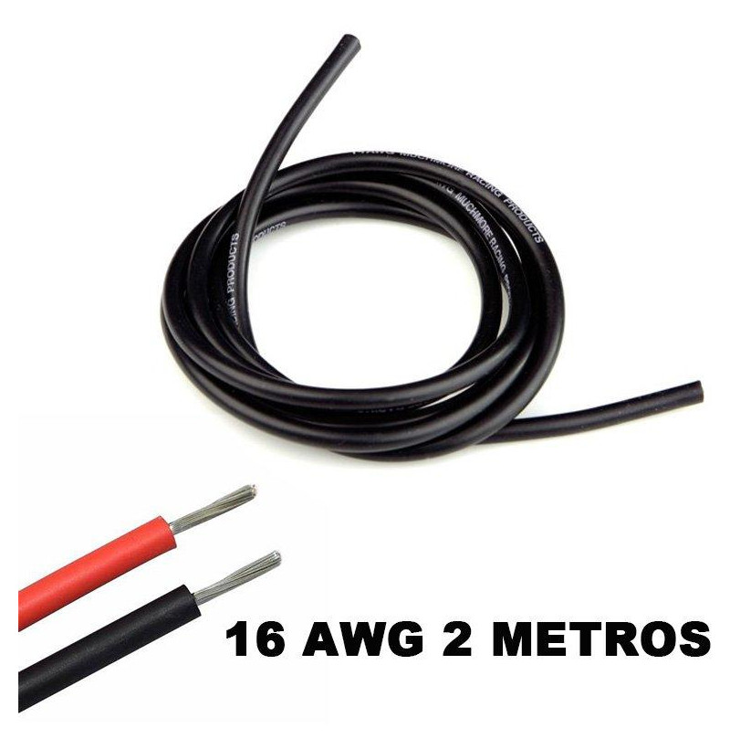 16 AWG flexibilný silikónový elektrický kábel (čierny)