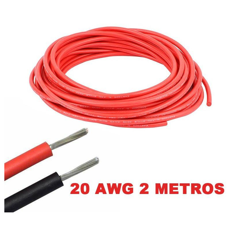 20 AWG flexibilný silikónový elektrický kábel (červený)