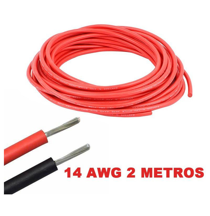 14 AWG flexibilný silikónový elektrický kábel (červený)