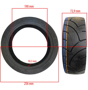Rueda cubierta 70/60-7,5 - Tubeless