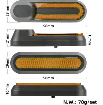 Tapa embellecedor catadióptrico tornillo V2 para Xiaomi Verde