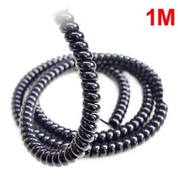Cubre cable negro (brillante) - 1 metro