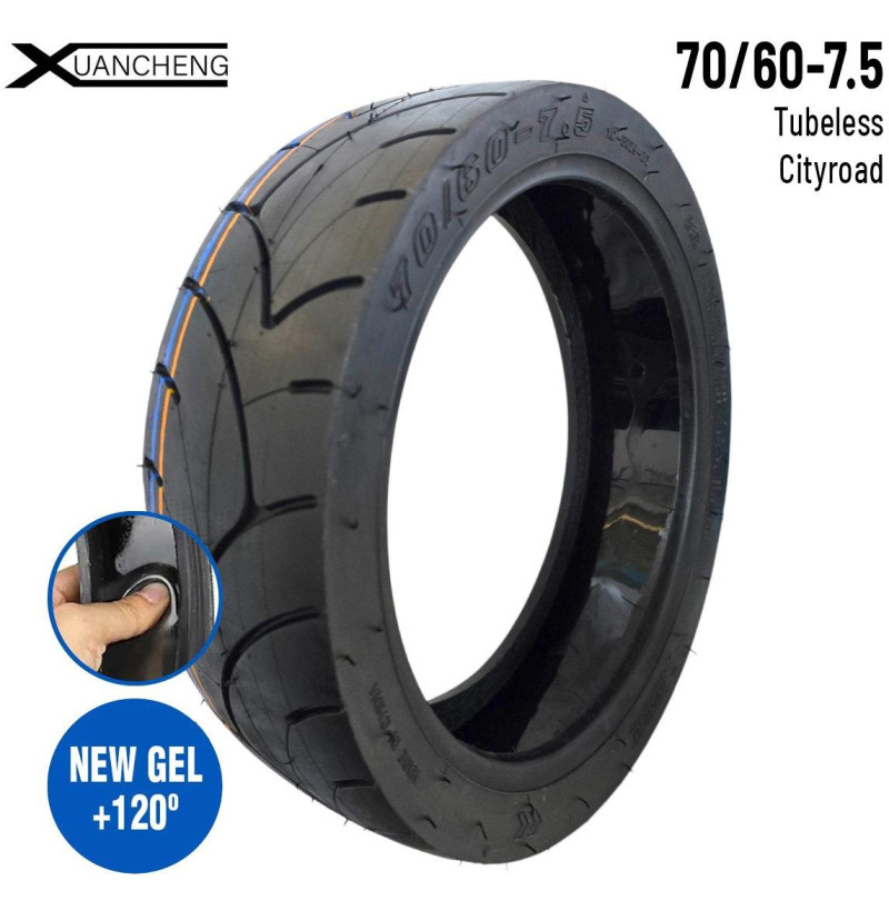 Neumático 70/60-7,5 Tubeless Cityroad para Ninebot ZT3 Pro / Ninebot MAX G3 E(Con gel antipinchazos)
